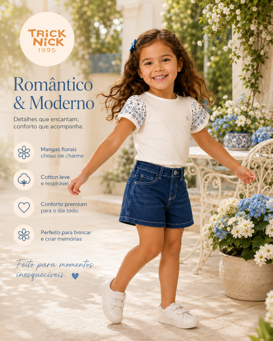 Conjunto Infantil Blusa Com Shorts Trick Nick 1171531