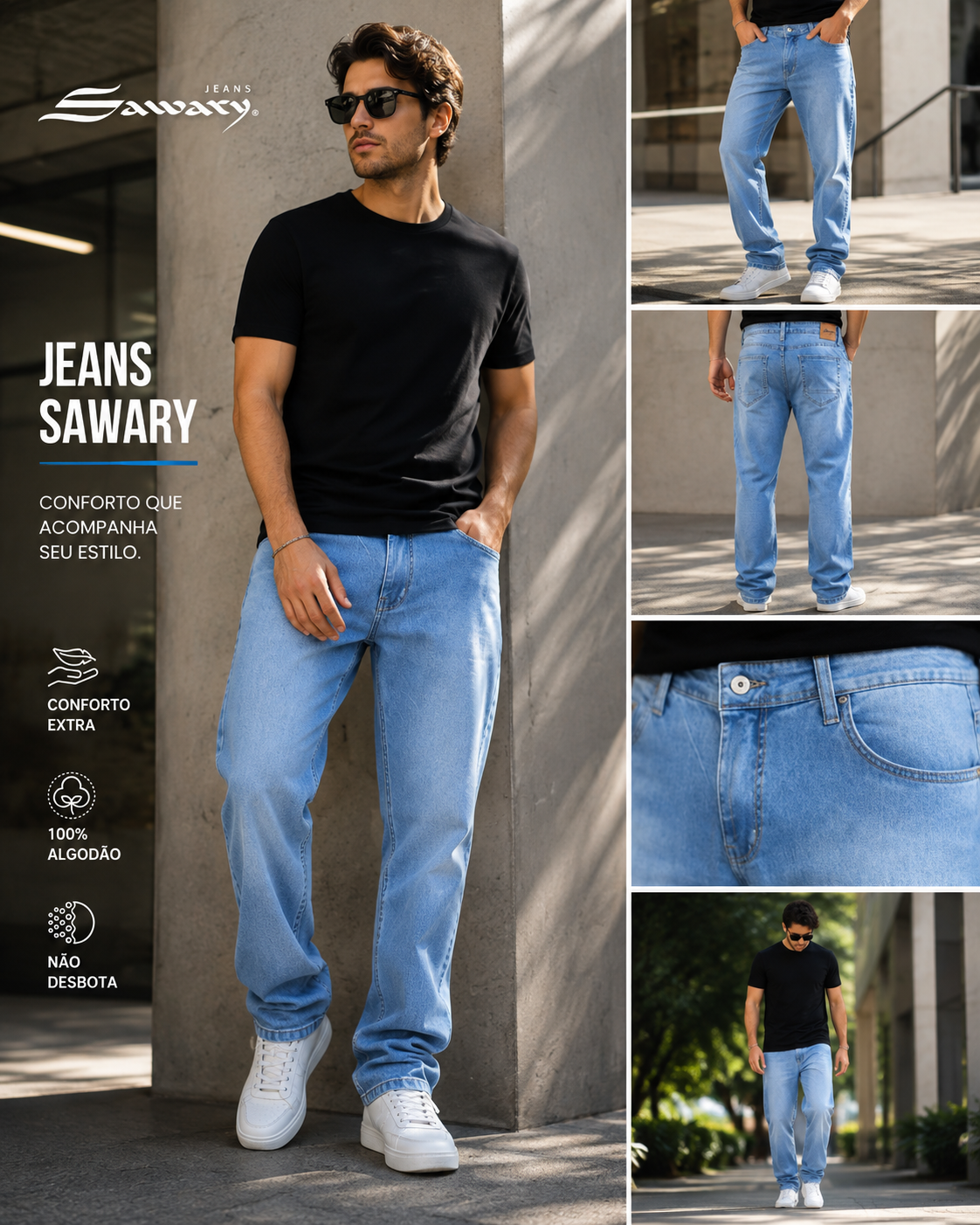 Jeans Sawary slim 282117 (Si Lycra)