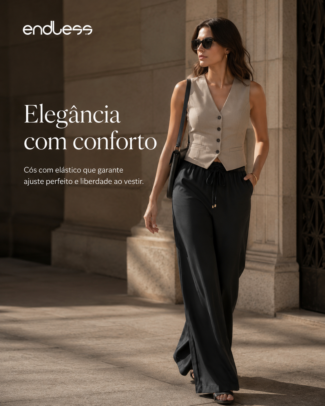 Calça Feminina Em Tecido Alfaiataria Endless E16005