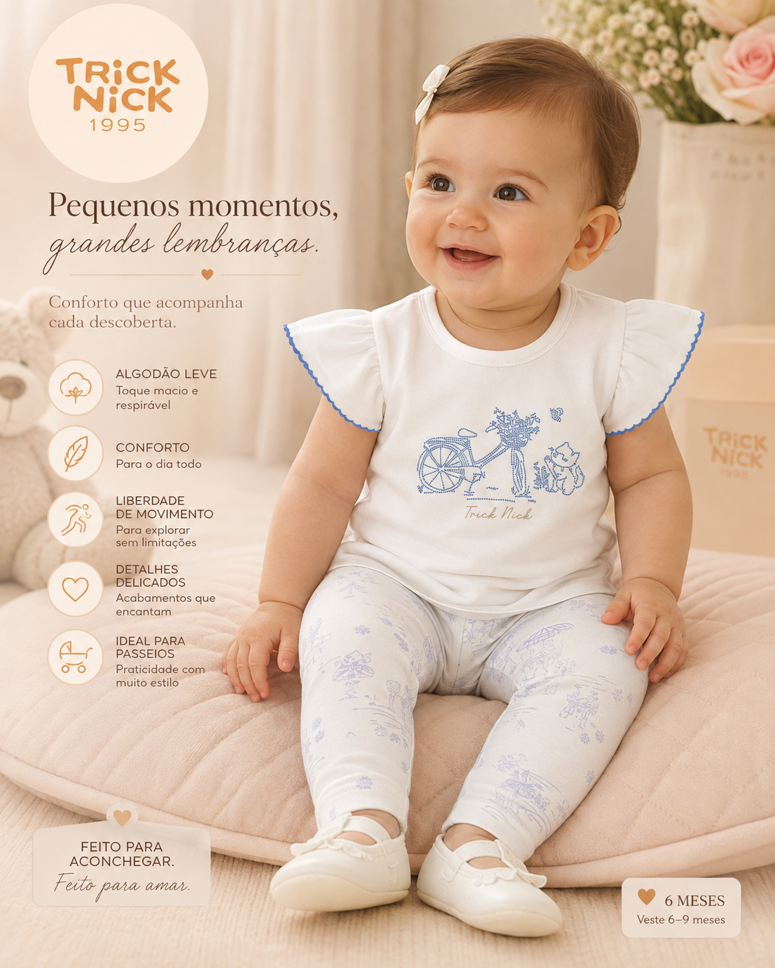 Conjunto Feminino Blusa Com Legging Trick Nick 1137150