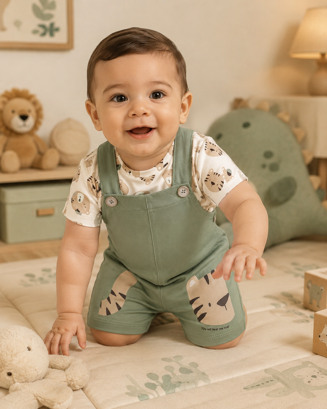 Conjunto Infantil Camiseta E Jardineira Trick Nick 1027411