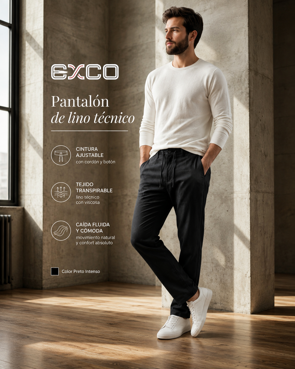 Calça De Linho X50036