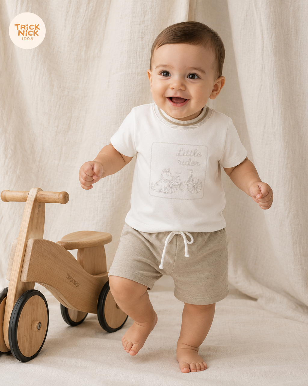 Conjunto Infantil Camiseta Com Bermuda Trick Nick 1027430
