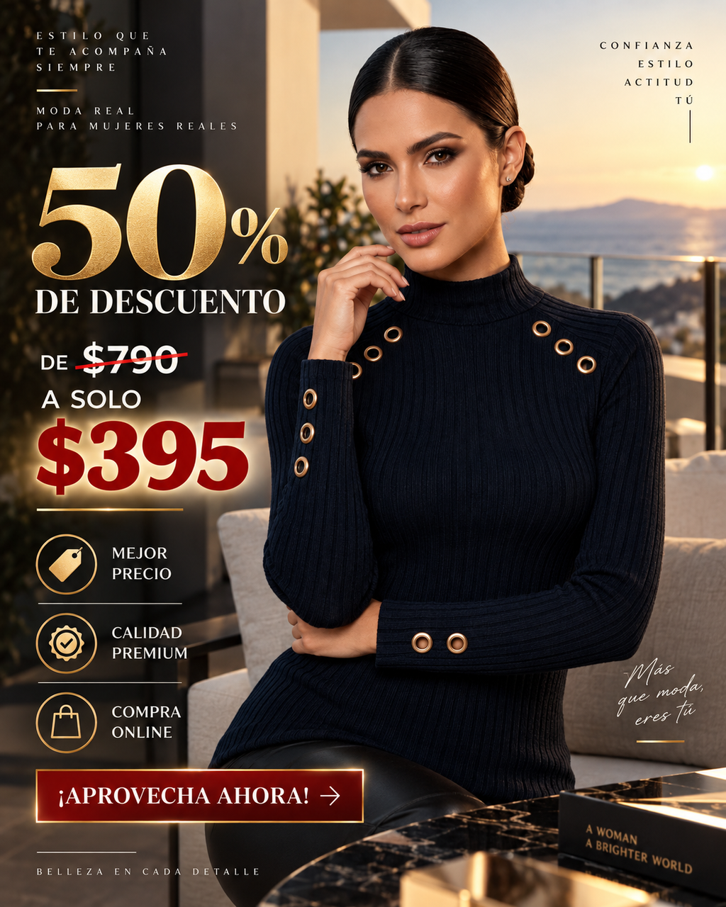 Blusa Oferta azul escuro