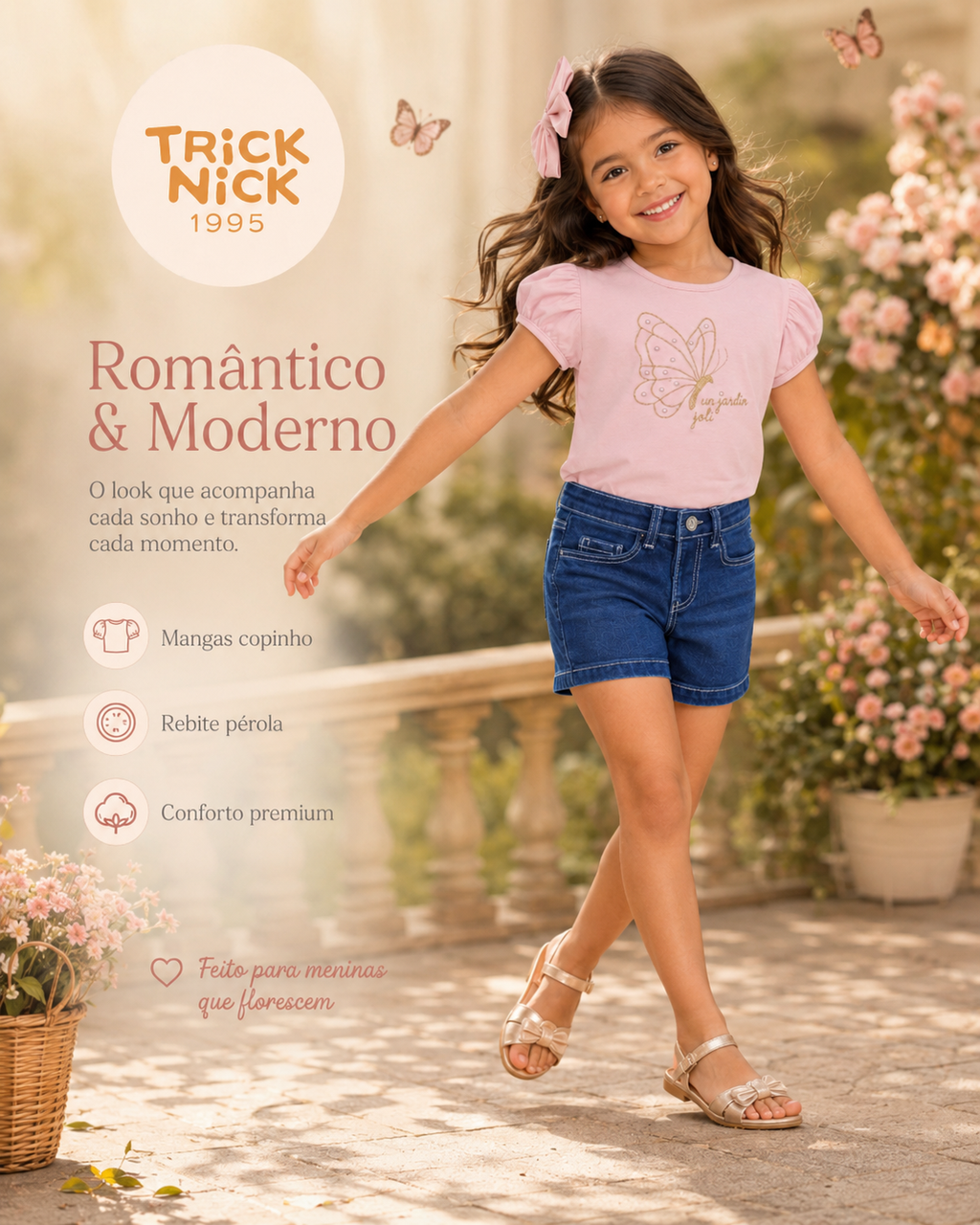 Conjunto Infantil Blusa Com Shorts Trick Nick
 Código: 1171541
