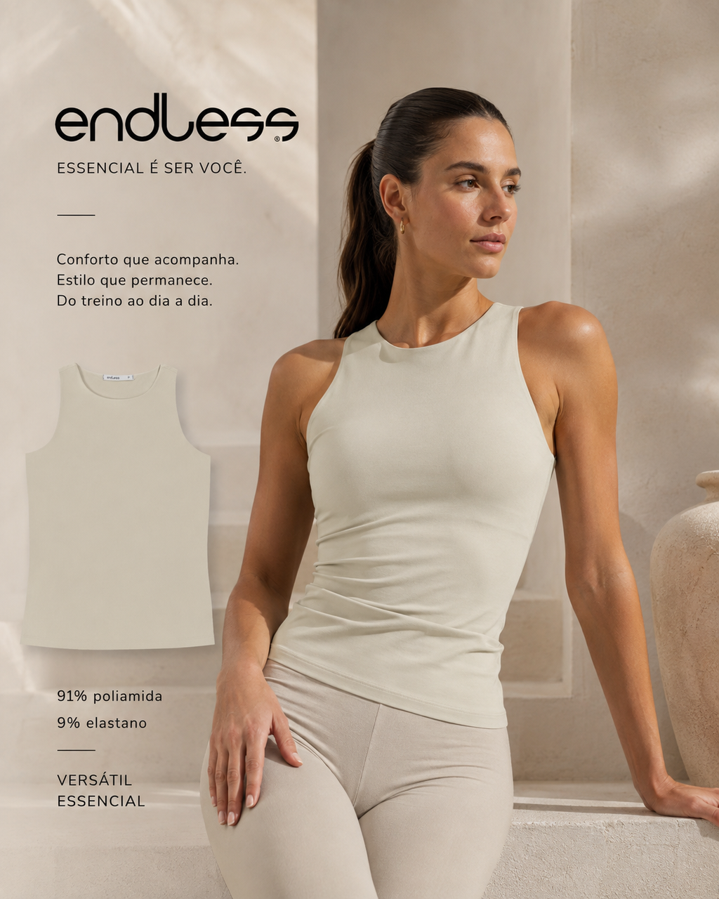 Regata Feminina Endless Polimida E16054