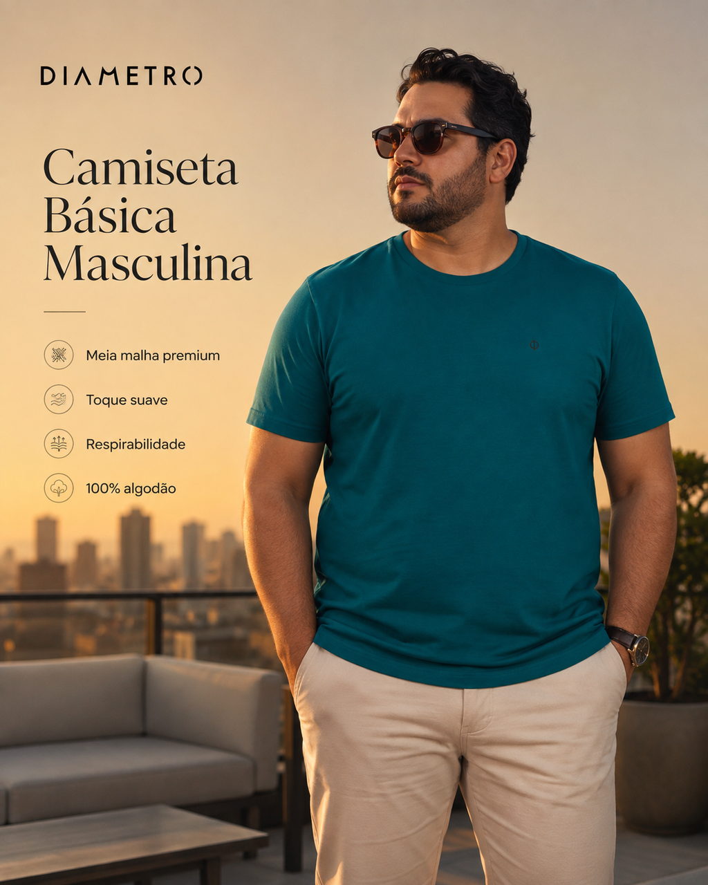 Camiseta Masculina Plus DB00126