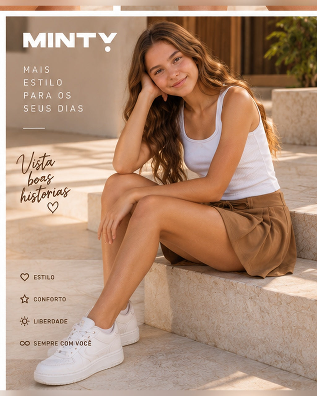 Shorts Saia Feminino Molecotton De Viscose Minty M00575