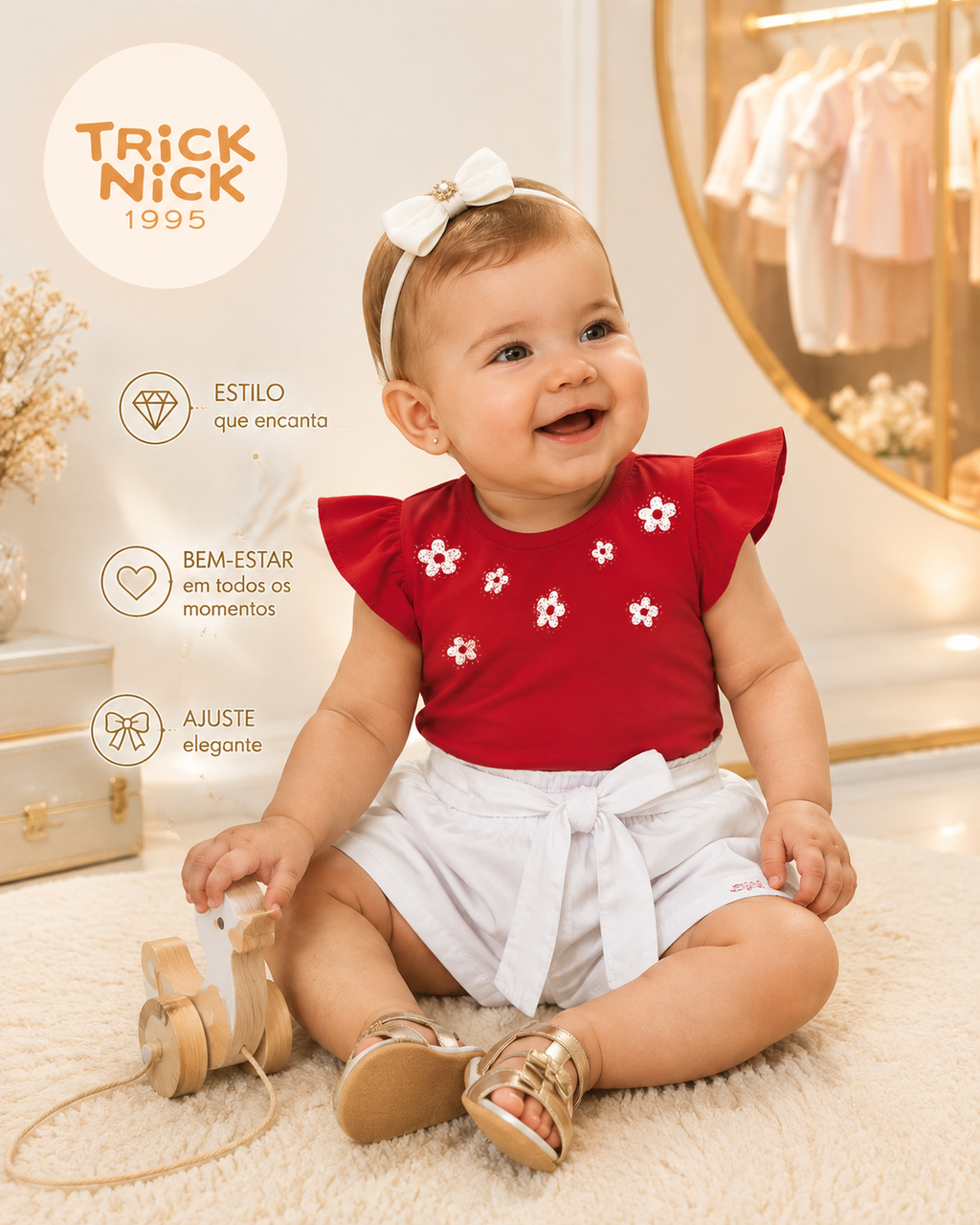Conjunto Feminino Blusa Com Shorts Trick Nick 1171490