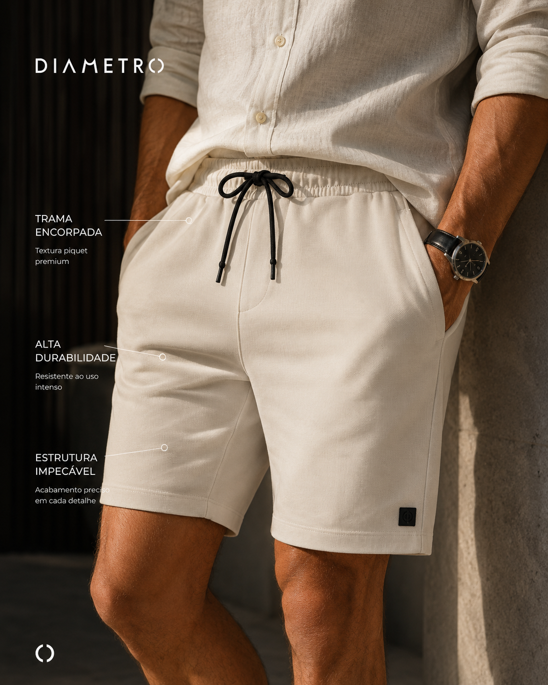 Bermuda Masculina Piquet Verona Diametro D011185
