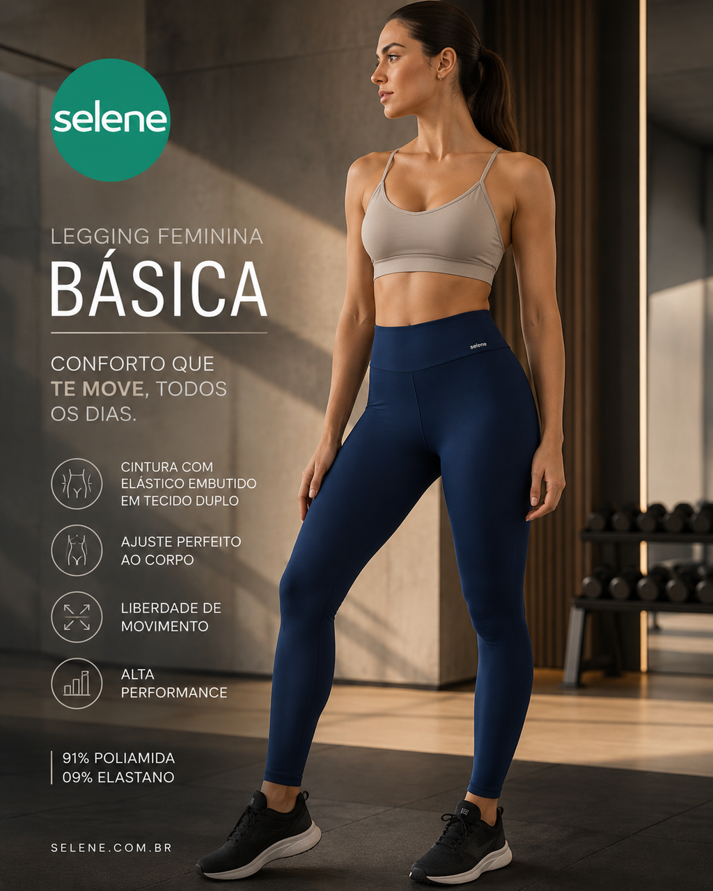 Legging Selene 20810 marinho