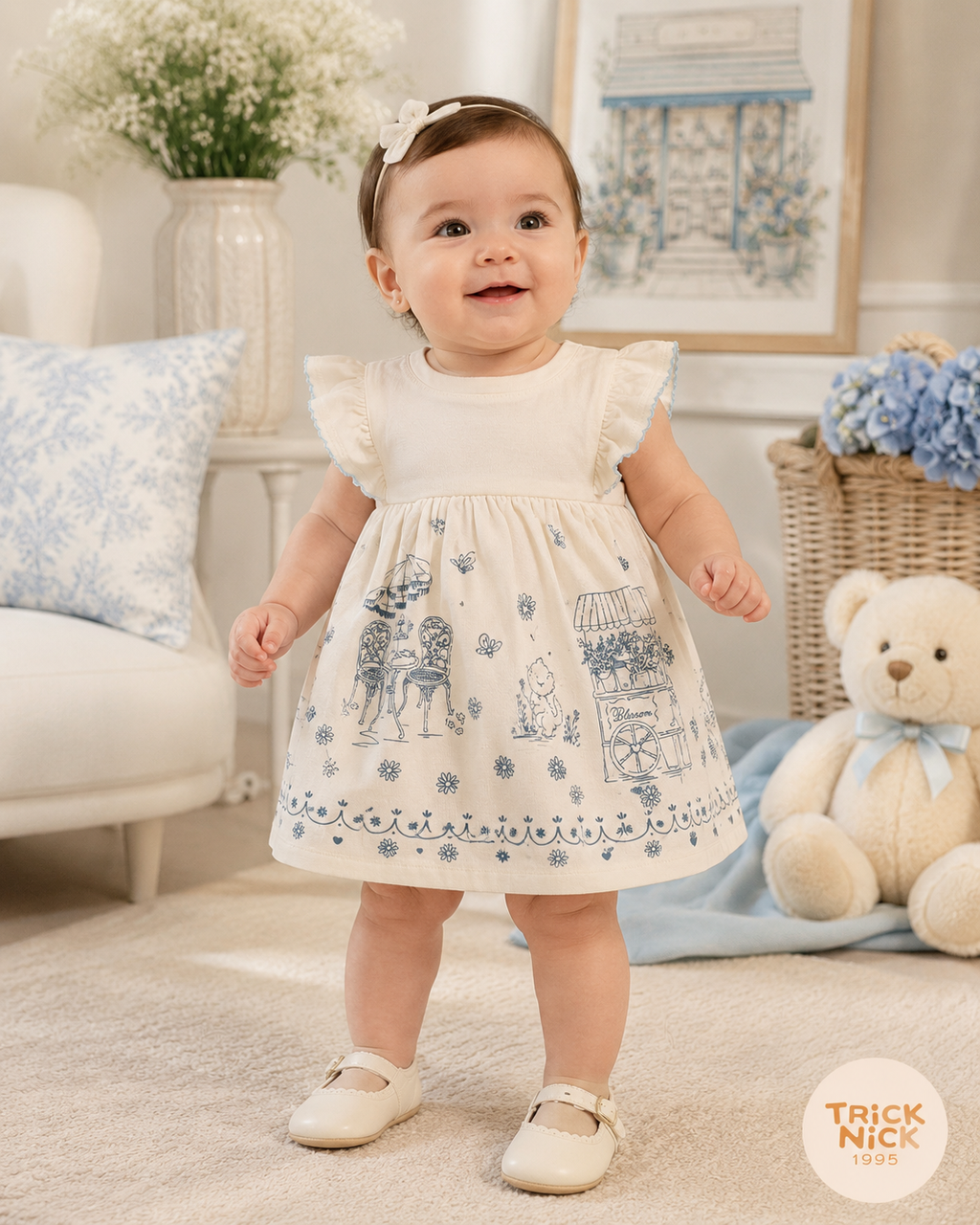 Vestido Infantil Feminino Estampado Trick 1137120