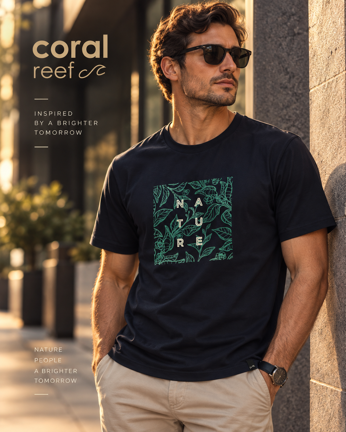 Blusa masculina Coral Reef