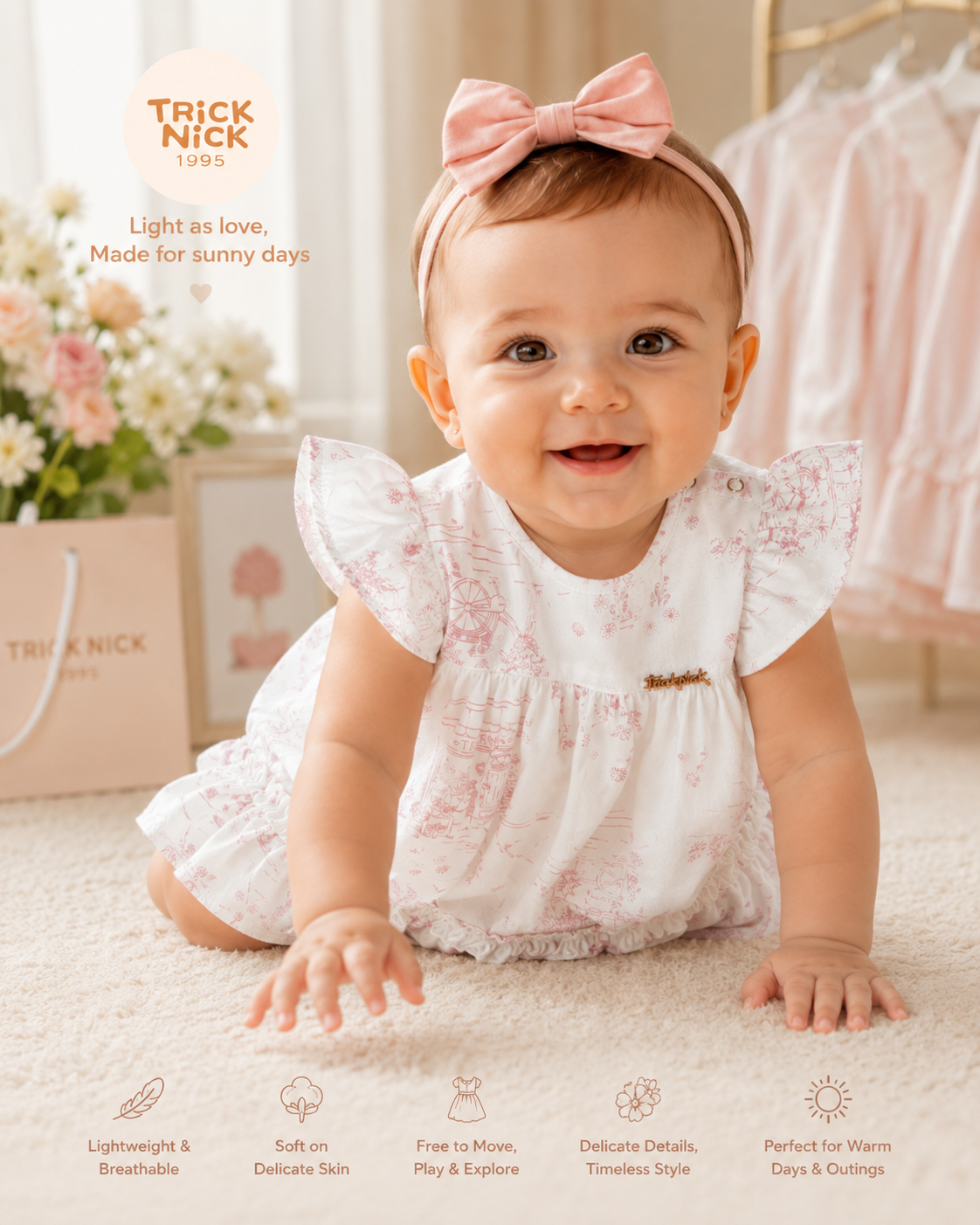Vestido Infantil Feminino Estampado Trick Nick 1137130