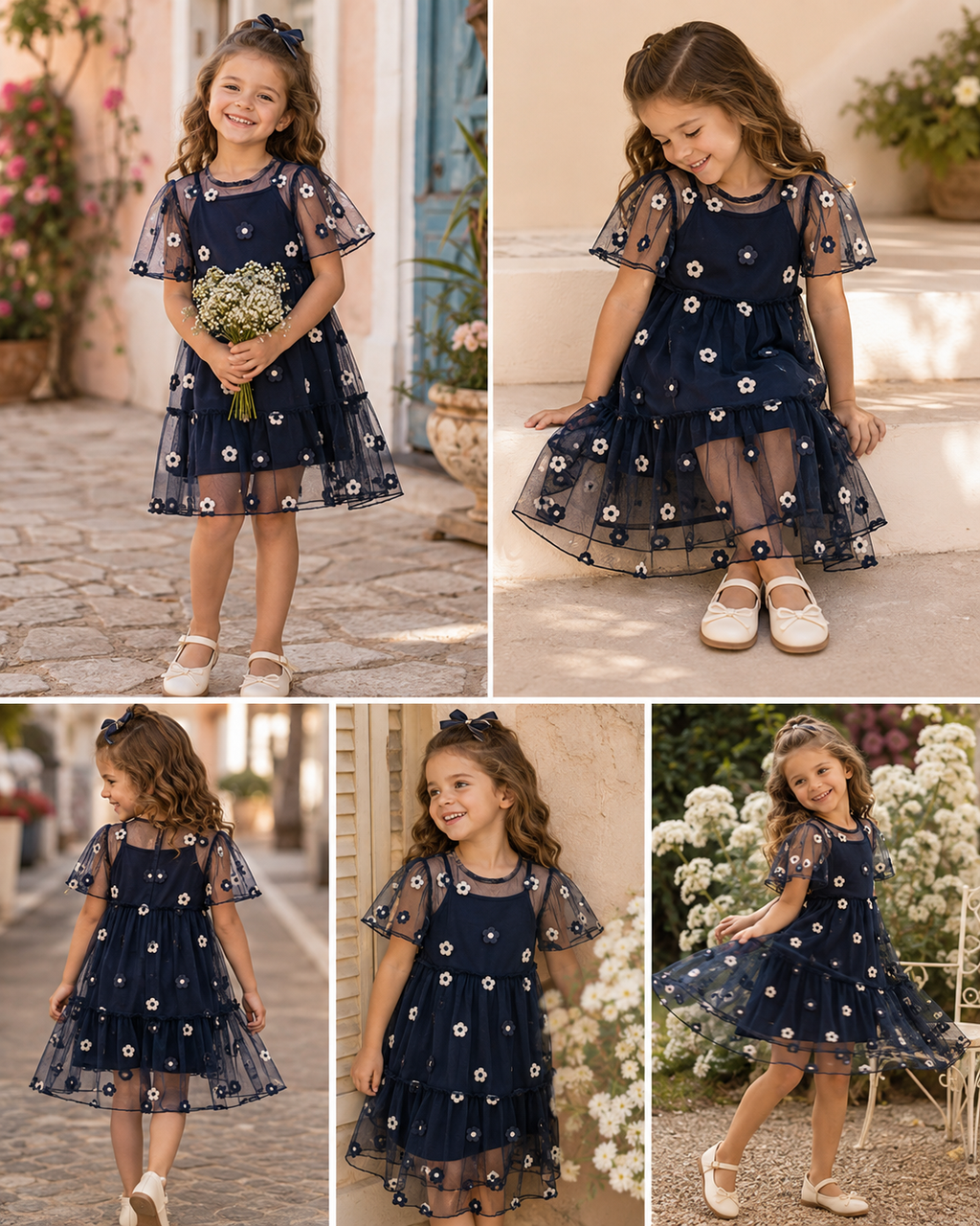 Vestido Infantil Com Sobreposição Trick Nick 1171412