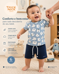Conjunto Infantil Camiseta Com Bermuda Trick Nick 1027360