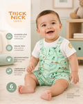 Conjunto Infantil Camiseta E Jardineira 3028760