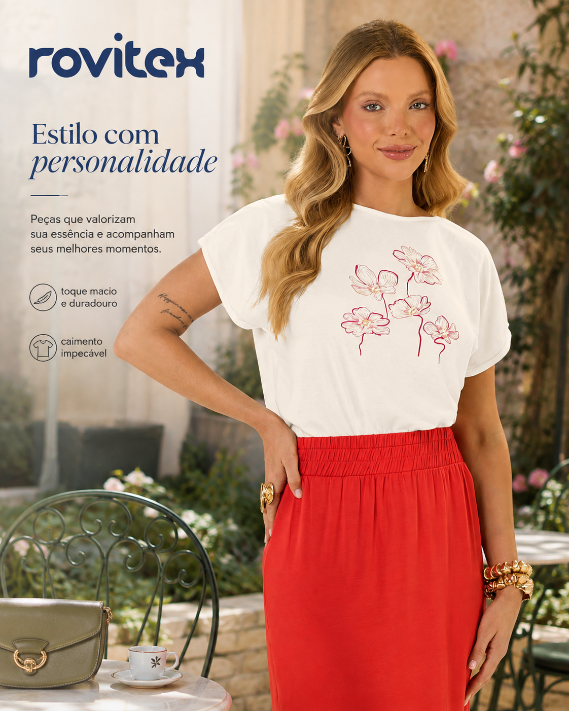 Blusa Feminina Viscotorcion E Viscose Rovitex 6177445