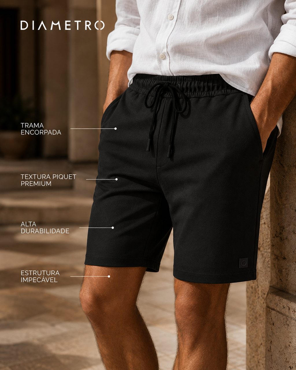 Bermuda Masculina Piquet Verona Diametro D011185
