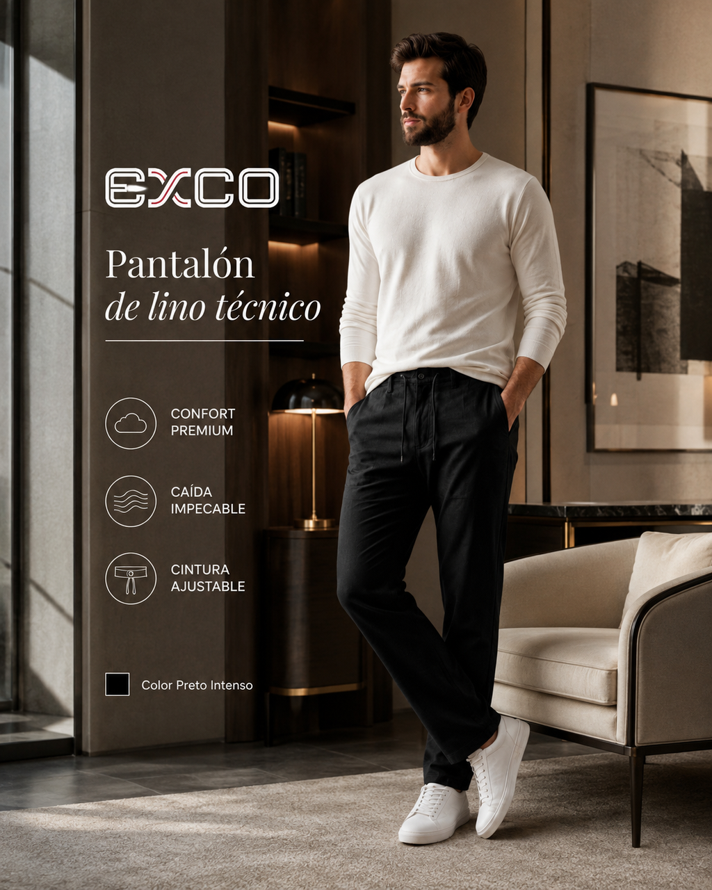 Calça De Linho X50036