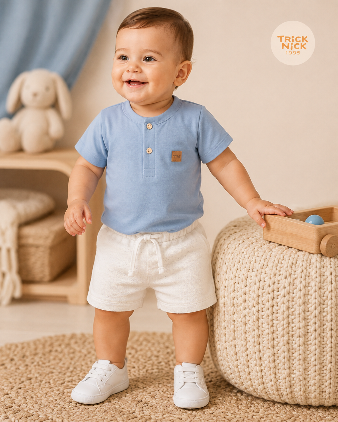 Conjunto Infantil Camiseta Com Bermuda Trick Nick 1027400