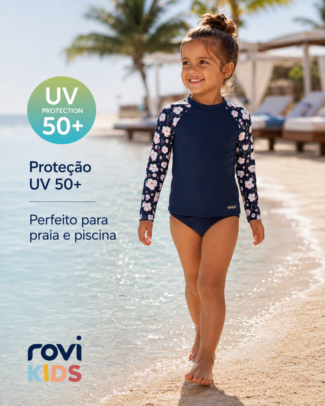 Conjunto Bíquini Infantil Proteção UV Rovi Kids 3146402