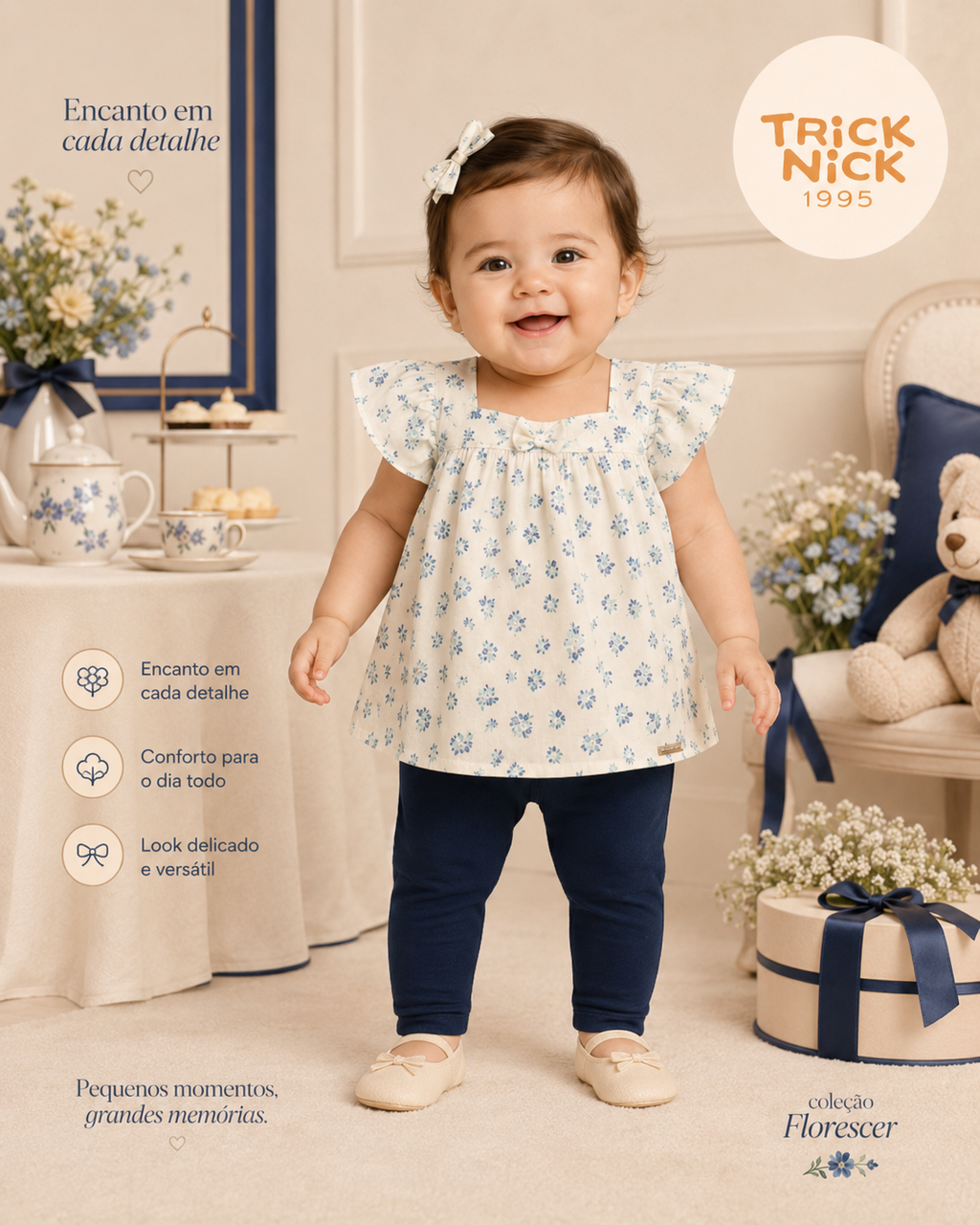 Conjunto Infantil Bata Com Legging Trick Nick 1199060
