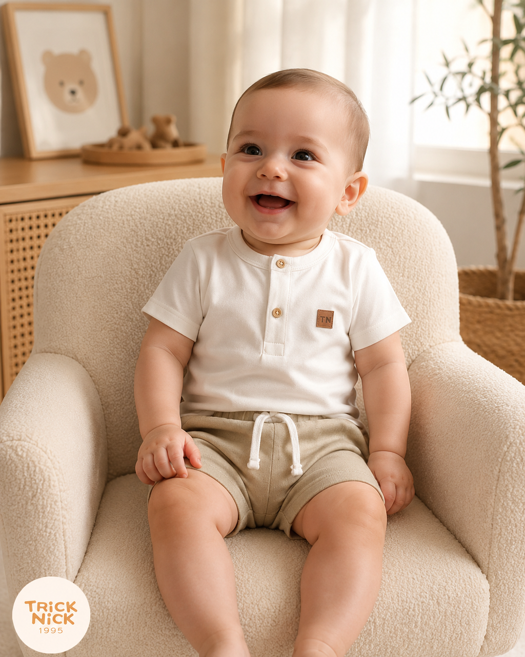 Conjunto Infantil Camiseta Com Bermuda Trick Nick 1027400