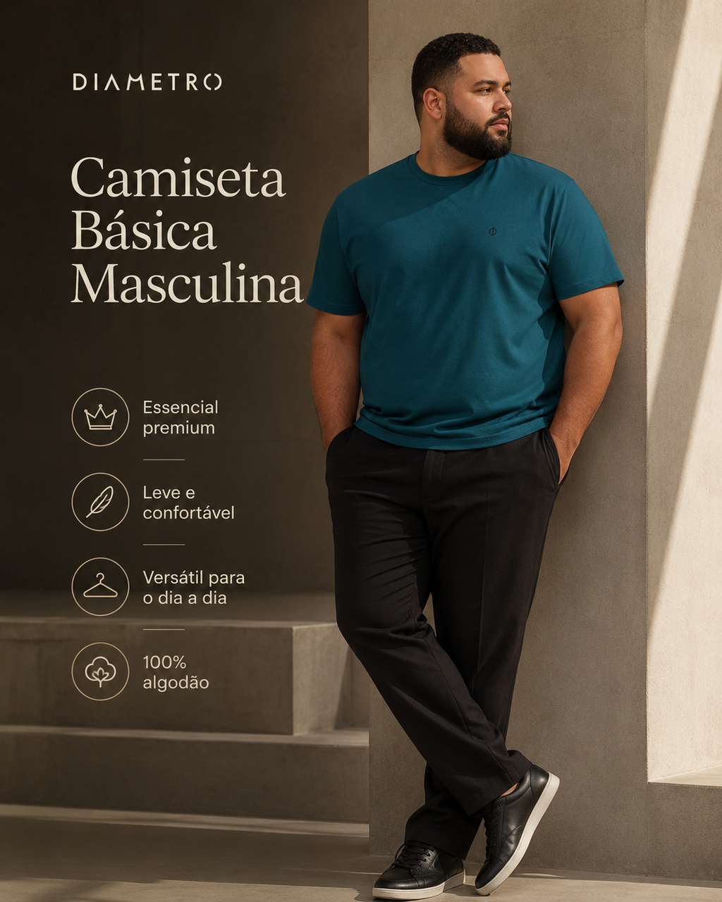 Camiseta Masculina Plus DB00126