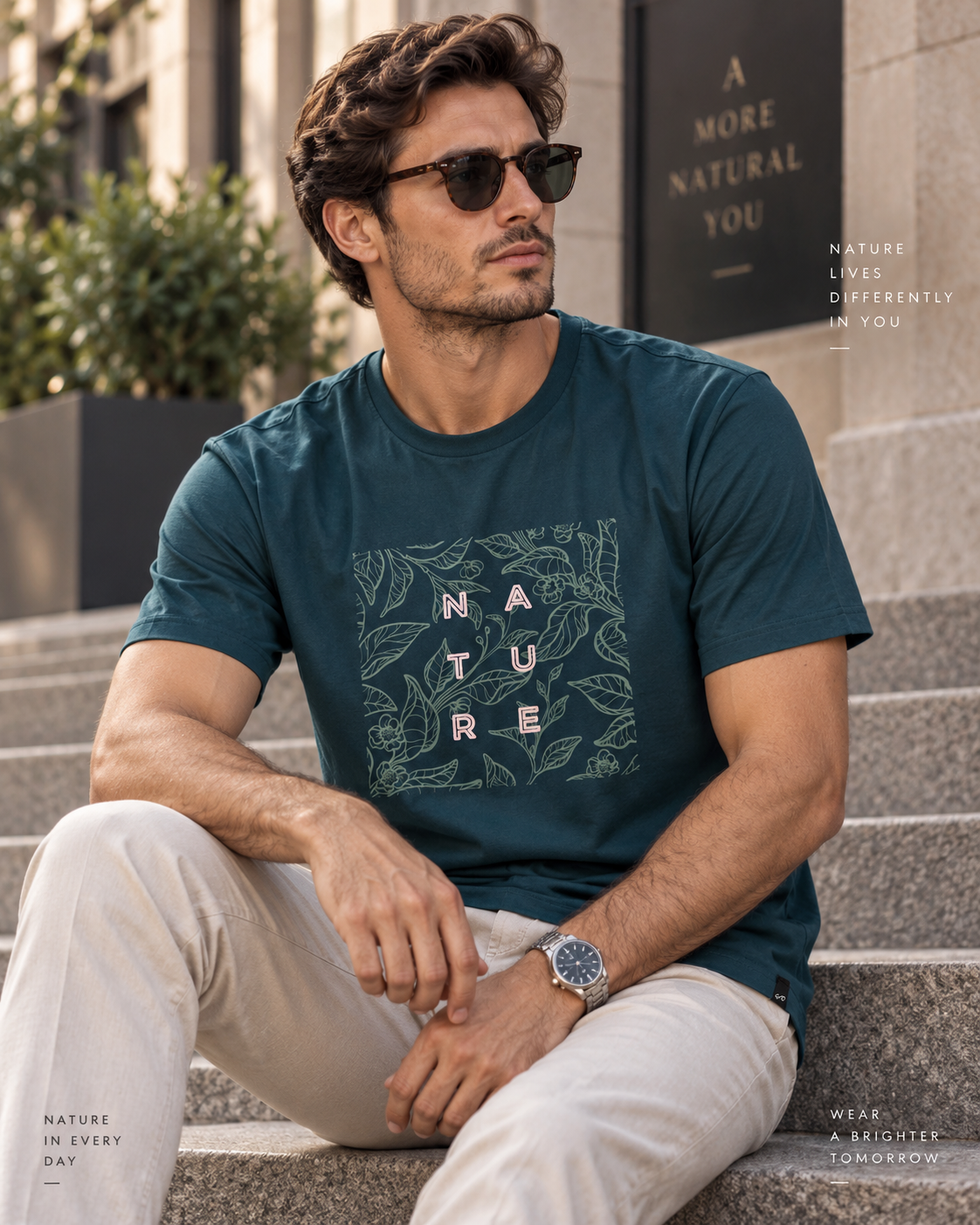 Blusa masculina Coral Reef