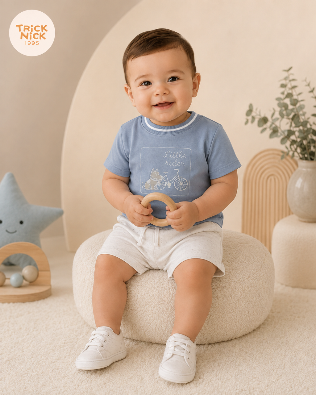 Conjunto Infantil Camiseta Com Bermuda Trick Nick 1027430