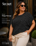 Blusa Feminina Manga Morcego Secret Glam S02130