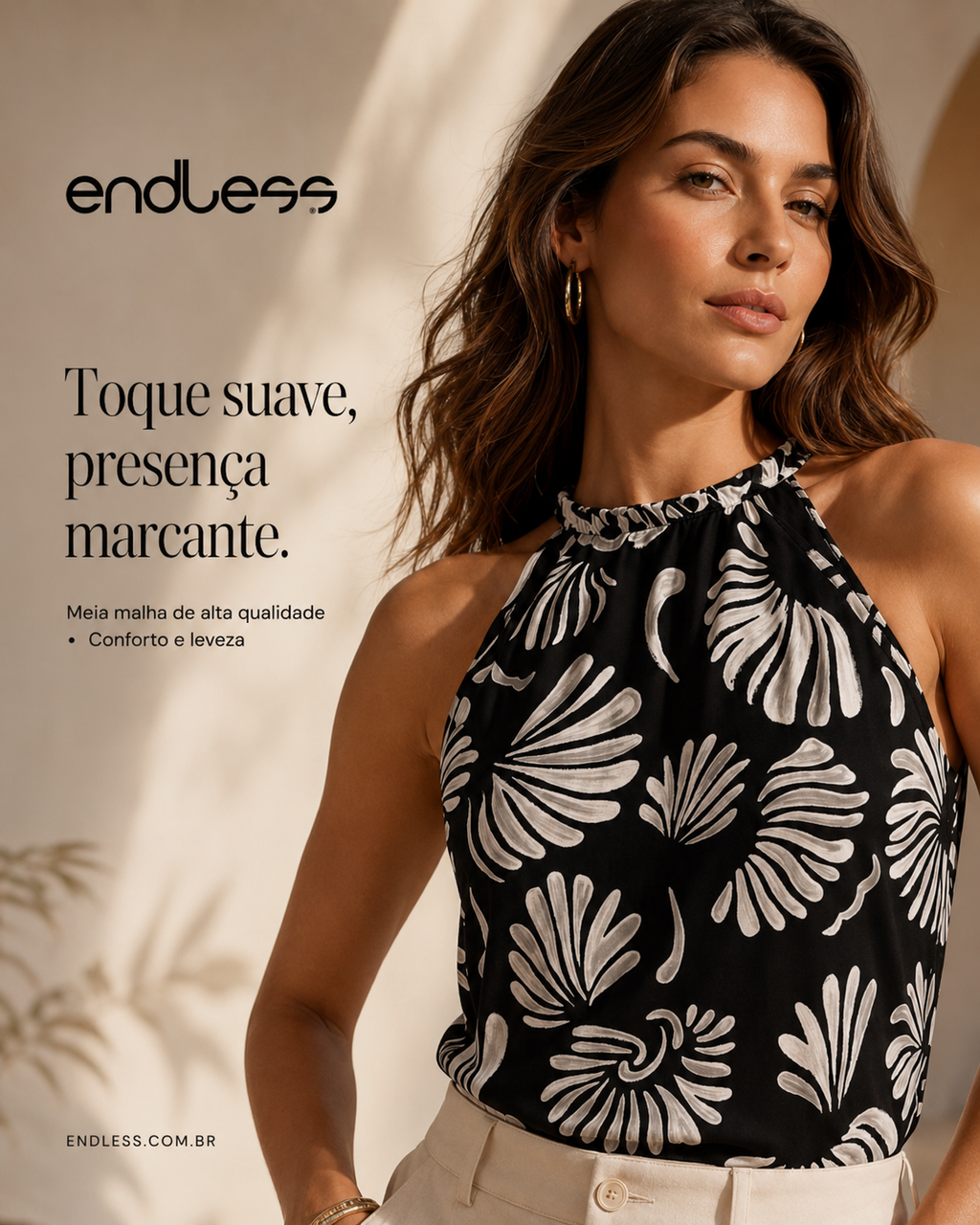 Blusa Feminina Com Alça Meia Malha Rovitex