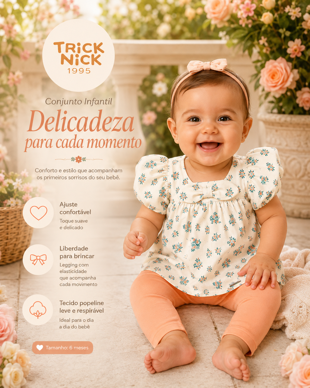 Conjunto Infantil Bata Com Legging Trick Nick 1199060