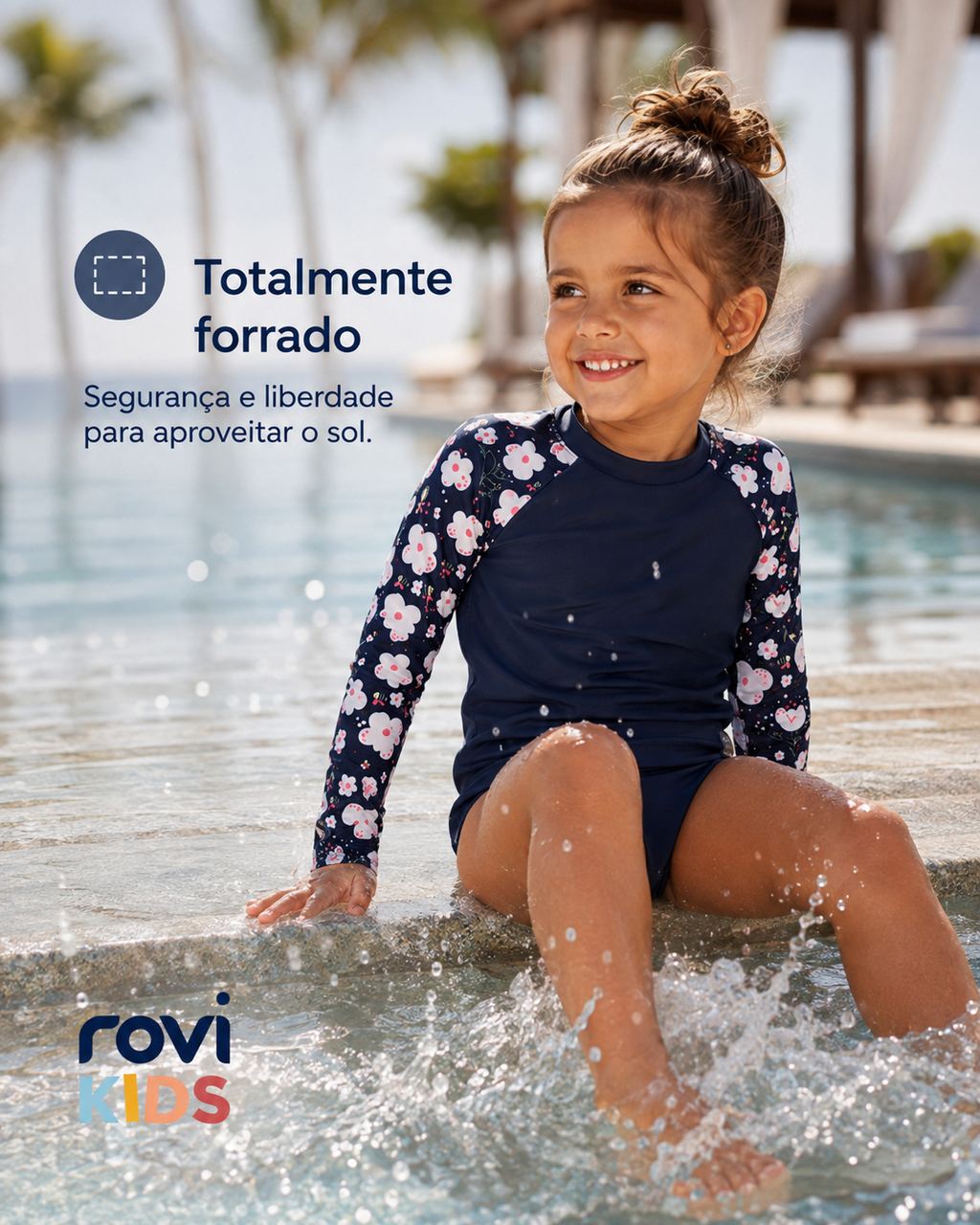 Conjunto Bíquini Infantil Proteção UV Rovi Kids 3146402