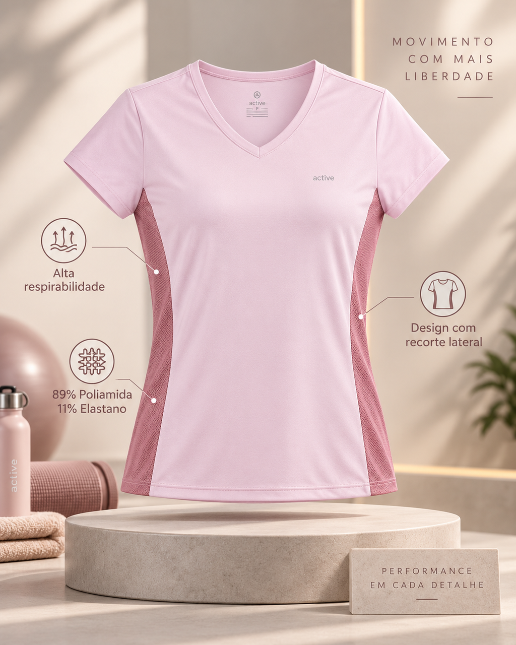 Camiseta com recorte 20864