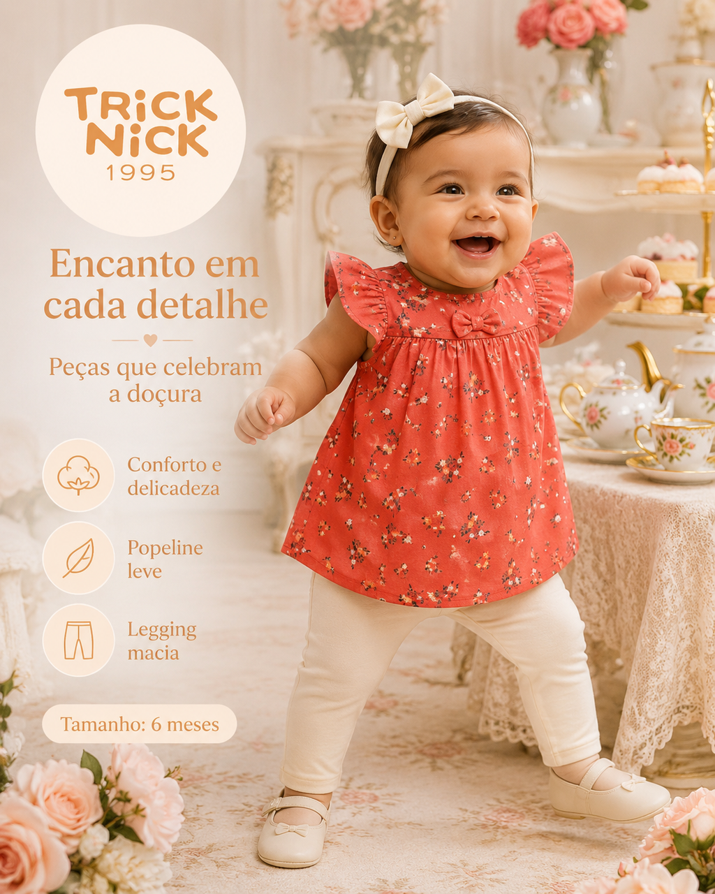 Conjunto Infantil Bata Com Legging Trick Nick 1199060