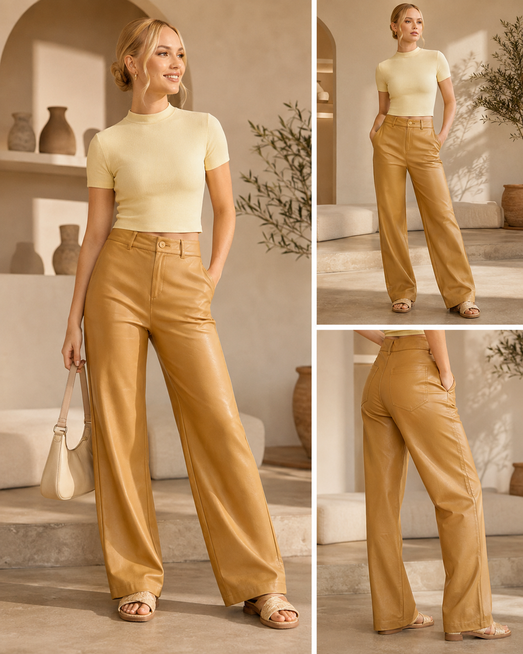 Calça corino Cativa