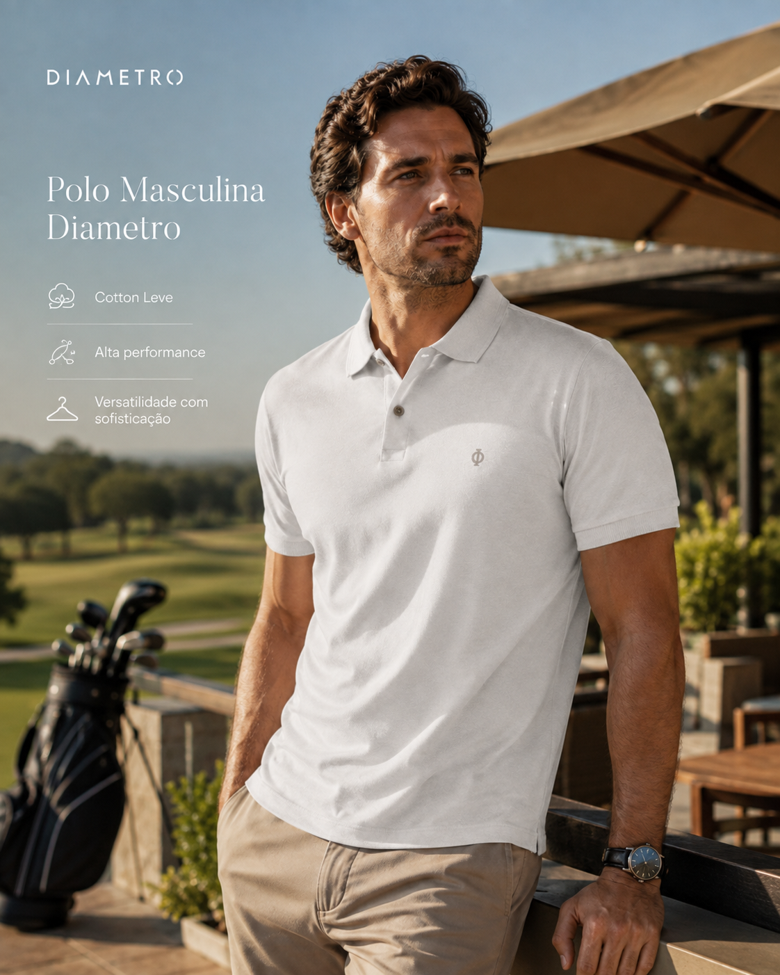 Polo Masculina Básica Diametro
DB00485N