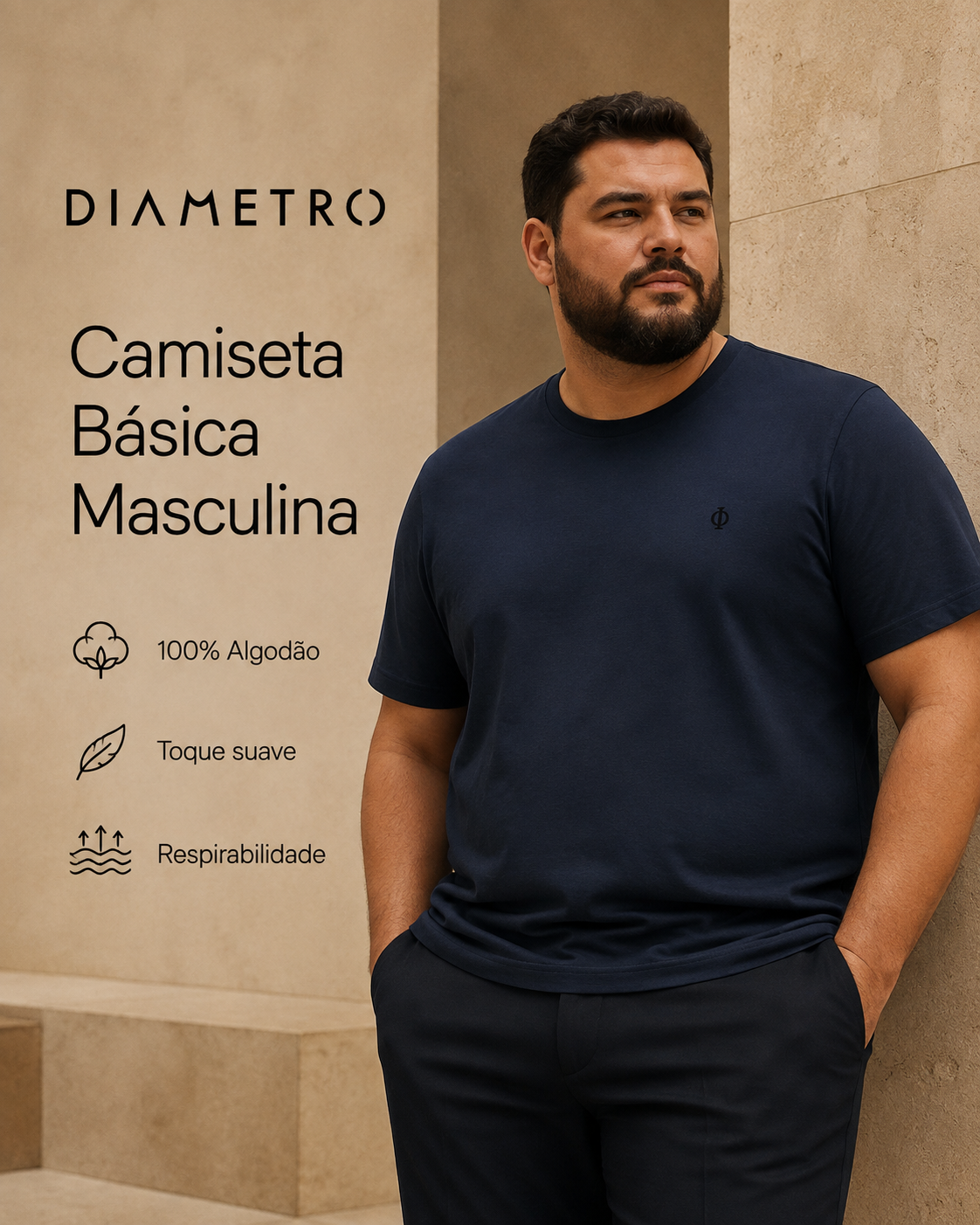 Camiseta Masculina Plus DB00126