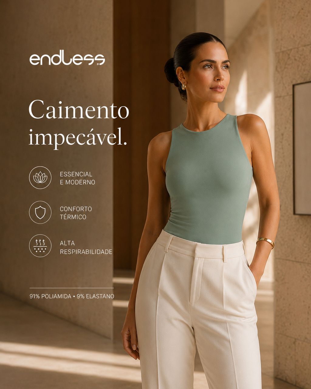 Regata Feminina Endless Polimida E16054