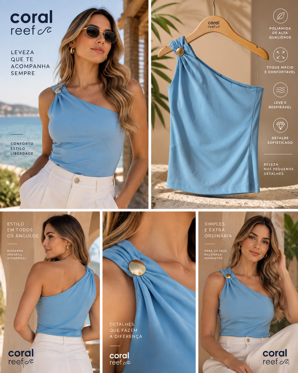 Blusa Coral Reef Poliamida