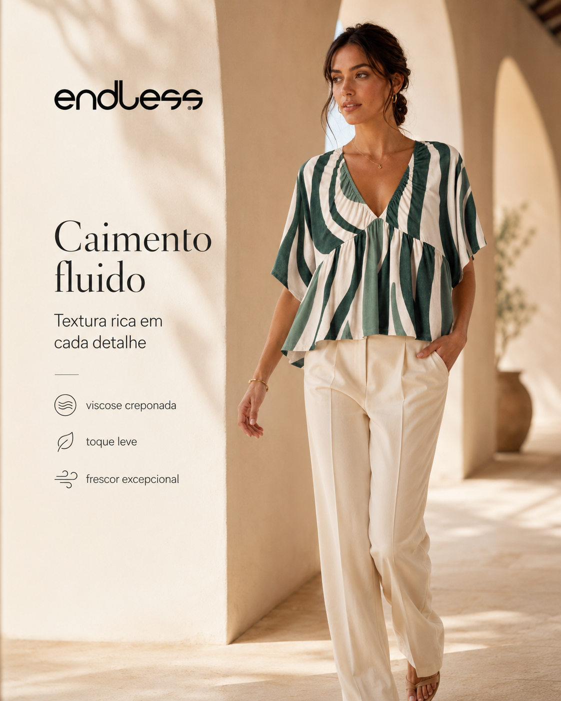 Blusa Feminina Com Abertura Nas Costas E16069