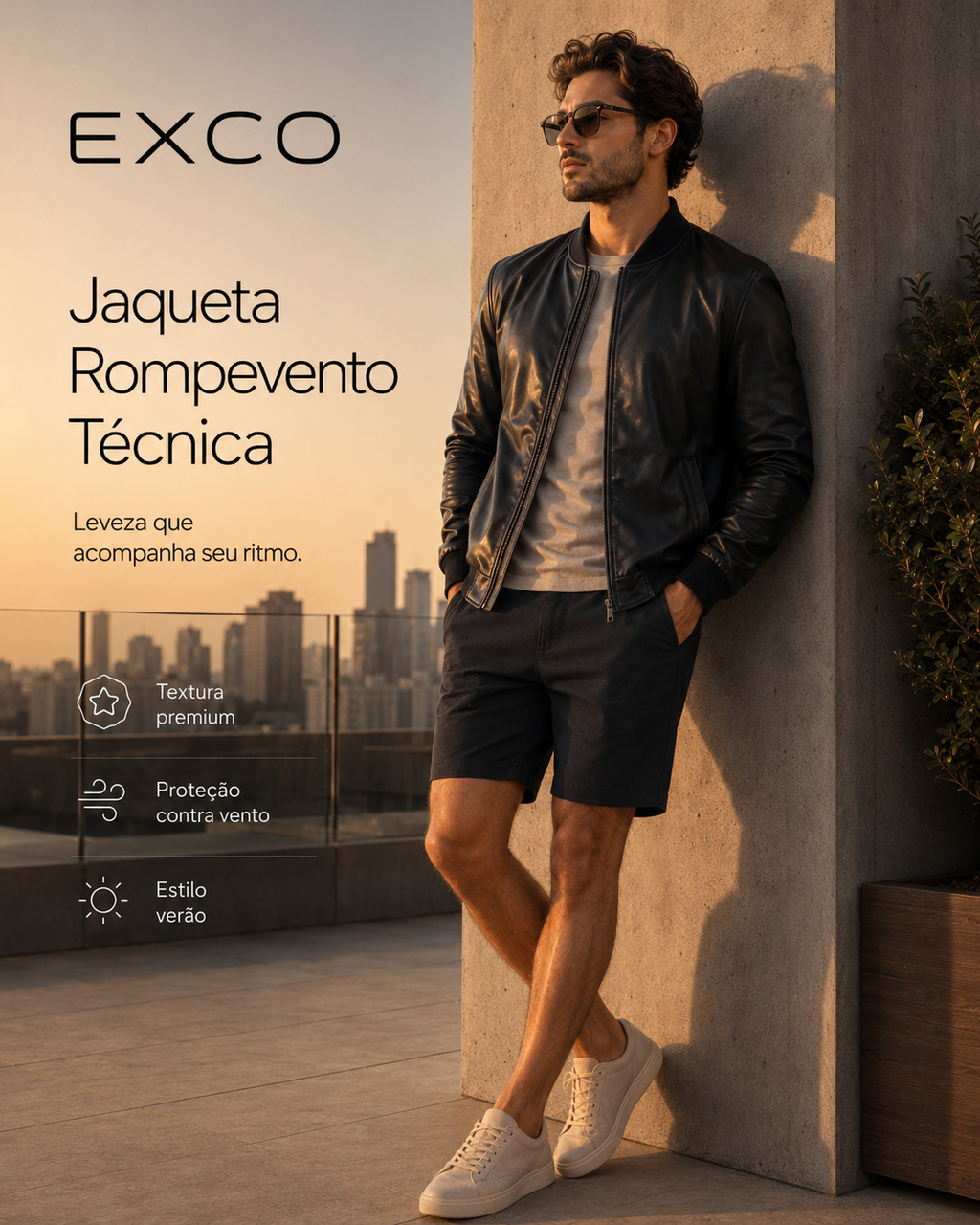 Jaqueta courino