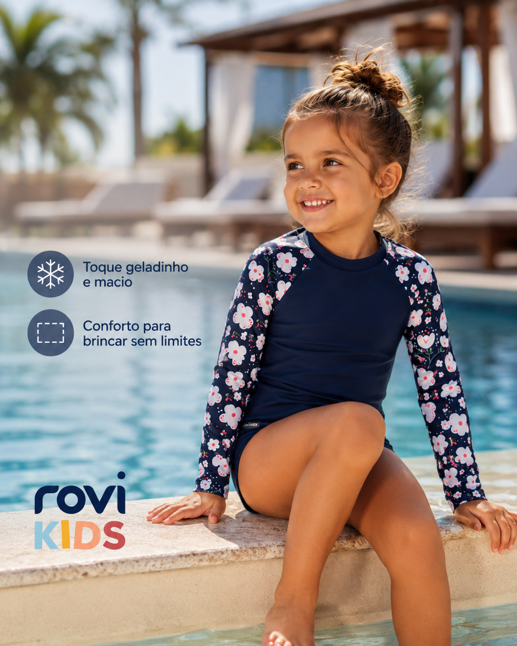 Conjunto Bíquini Infantil Proteção UV Rovi Kids 3146402