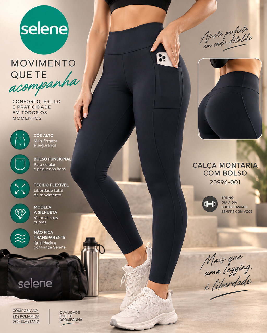 Calça Montaria Com Bolso Selene (20996-001)
