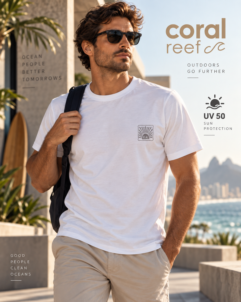Blusa masculina Coral Reef