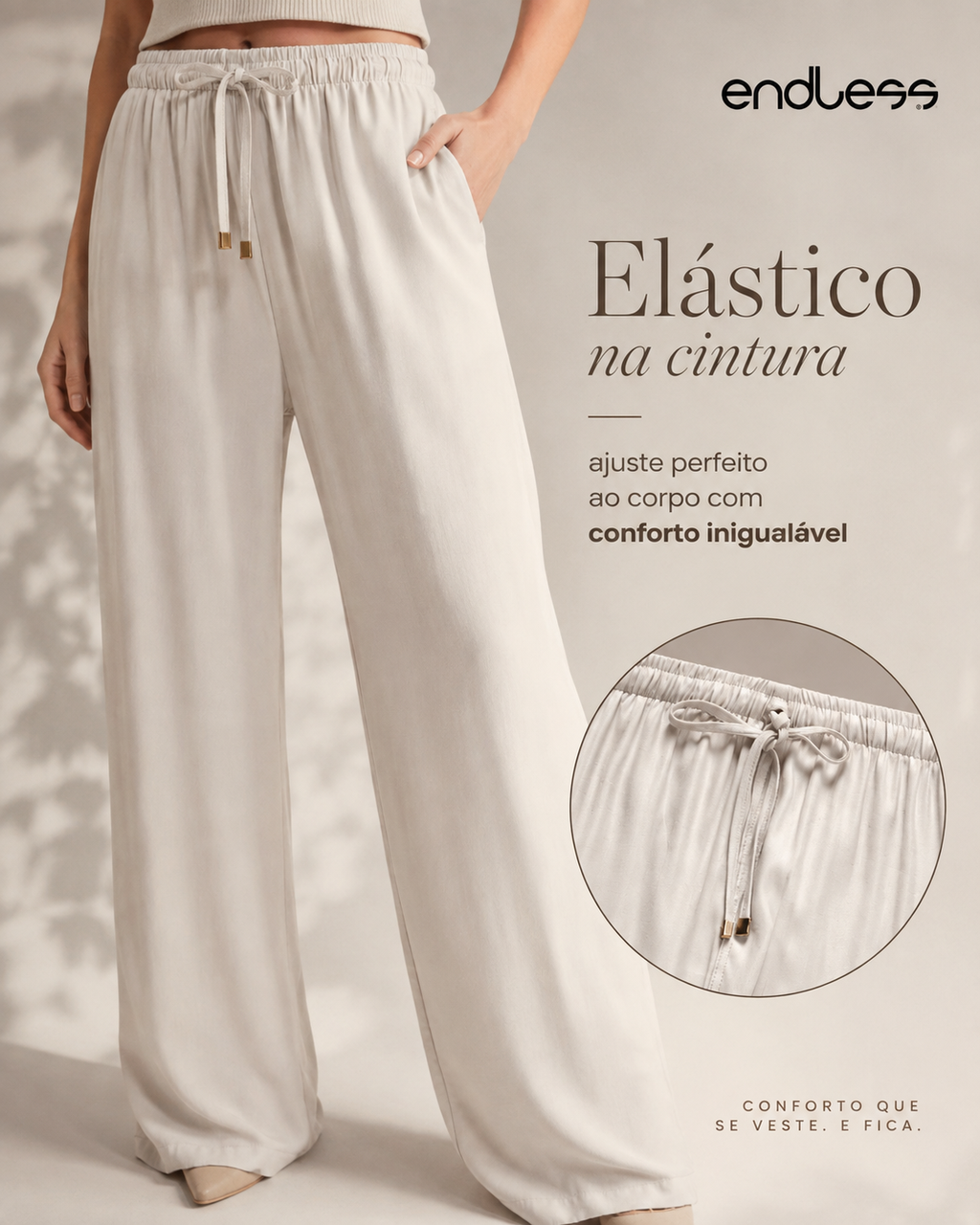Calça Feminina Em Tecido Alfaiataria Endless E16005