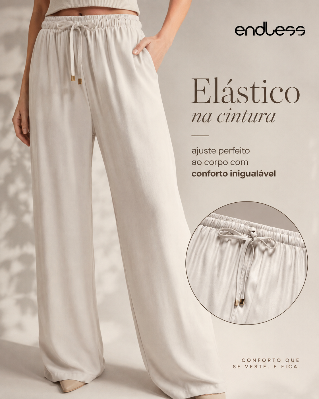Calça Feminina Em Tecido Alfaiataria Endless E16005