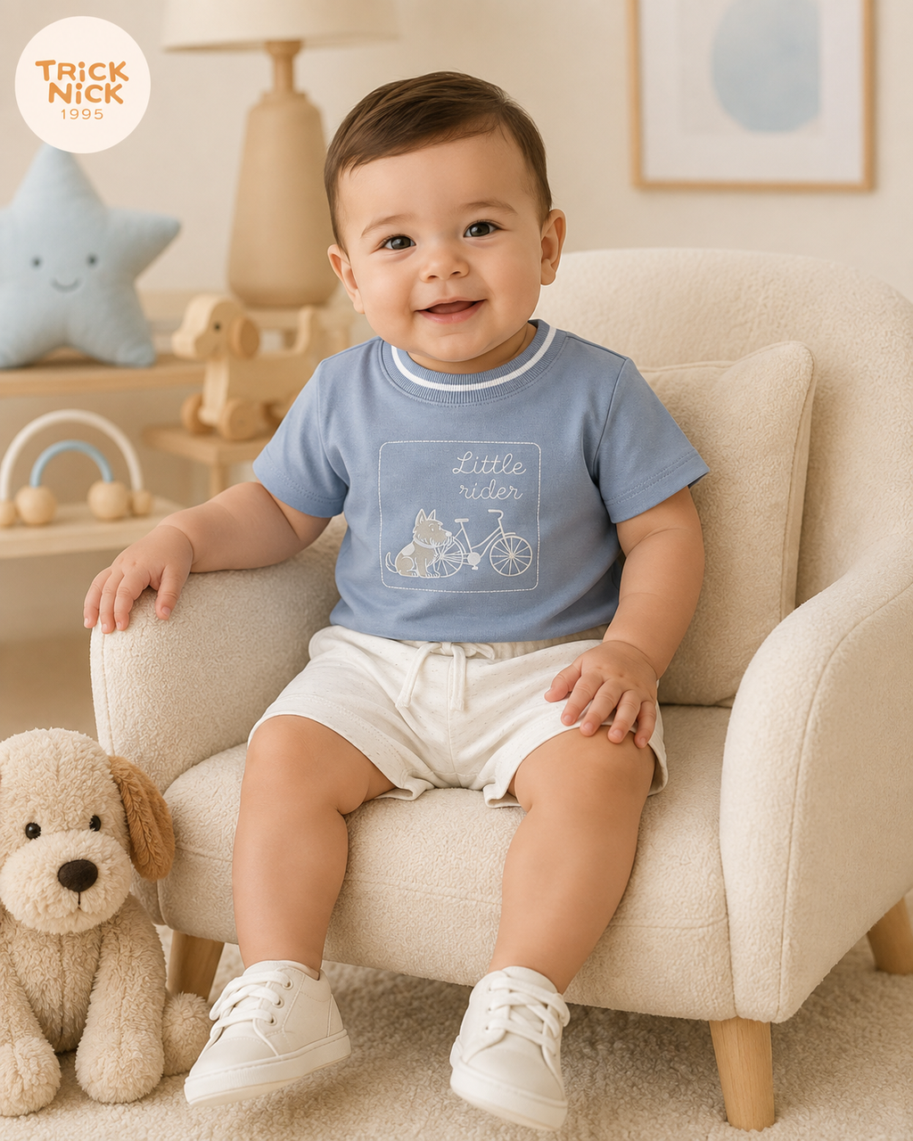 Conjunto Infantil Camiseta Com Bermuda Trick Nick 1027430